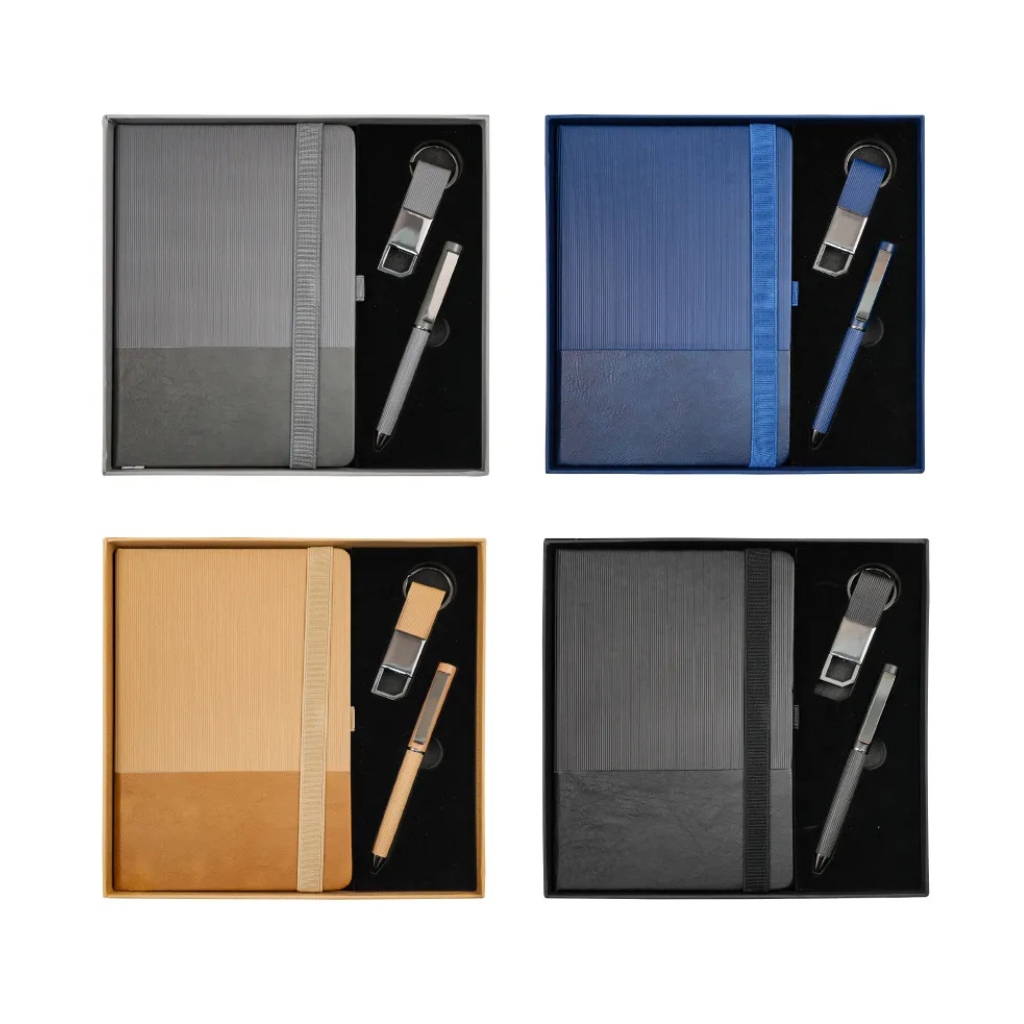 Premium Office Gift Set with Ribbon Handle Box