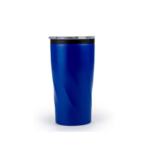 Double Wall SS Tumblers with PP Interior and Transparent Lid 580ml