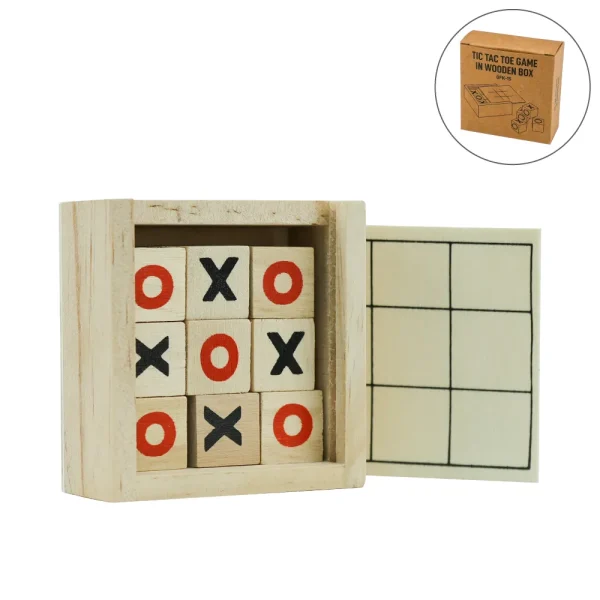 Tic-Tac-Toe Wooden Board Game