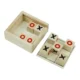 Tic-Tac-Toe Wooden Board Game with Slide Storage Box & 9 Wooden Cubes - Image 4